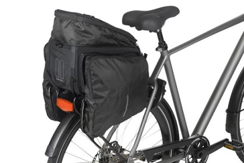 Torba na bagażnik BASIL MOVE TRUNK BAG, do stosowania z MIK, 10-26L, Wodoodporna, Black (NEW)