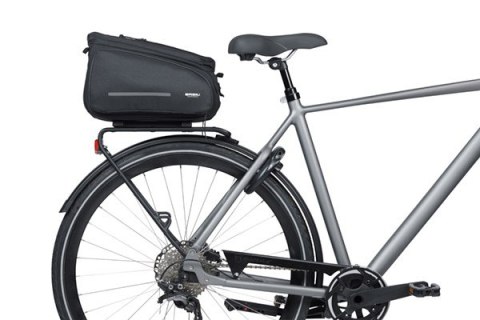 Torba na bagażnik BASIL MOVE TRUNK BAG, MIK z adapterem do mocowania (ready to go), 10-26L, Wodoodporna, Black (NEW)