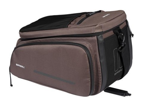 Torba na bagażnik BASIL MOVE TRUNK BAG, MIK z adapterem do mocowania (ready to go), 10-26L, Wodoodporna, Brown (NEW)