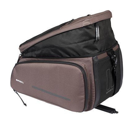 Torba na bagażnik BASIL MOVE TRUNK BAG, MIK z adapterem do mocowania (ready to go), 10-26L, Wodoodporna, Brown (NEW)