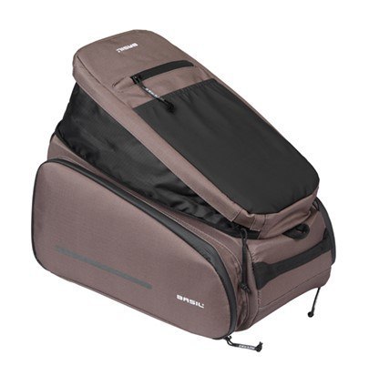 Torba na bagażnik BASIL MOVE TRUNK BAG, MIK z adapterem do mocowania (ready to go), 10-26L, Wodoodporna, Brown (NEW)