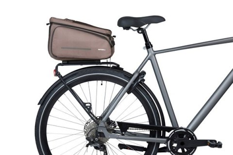 Torba na bagażnik BASIL MOVE TRUNK BAG, MIK z adapterem do mocowania (ready to go), 10-26L, Wodoodporna, Brown (NEW)