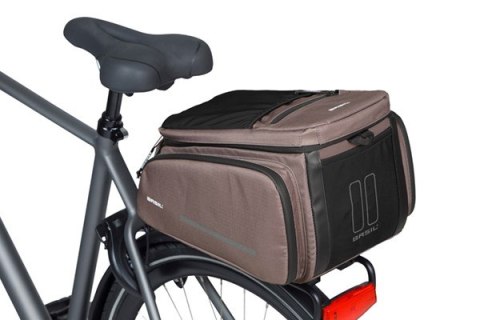 Torba na bagażnik BASIL MOVE TRUNK BAG, MIK z adapterem do mocowania (ready to go), 10-26L, Wodoodporna, Brown (NEW)