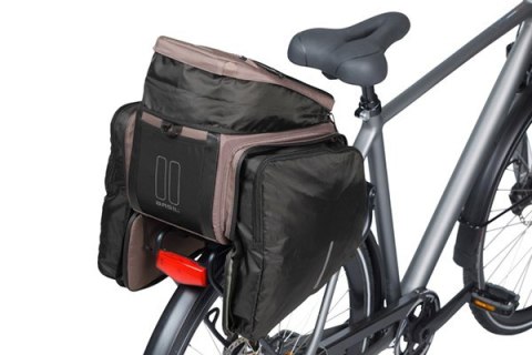 Torba na bagażnik BASIL MOVE TRUNK BAG, MIK z adapterem do mocowania (ready to go), 10-26L, Wodoodporna, Brown (NEW)