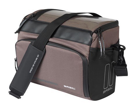 Torba na kierownicę BASIL MOVE HANDLEBAR BAG, KF z adapterem do mocowania, 7-8L, wodoodporna, Brown (NEW)