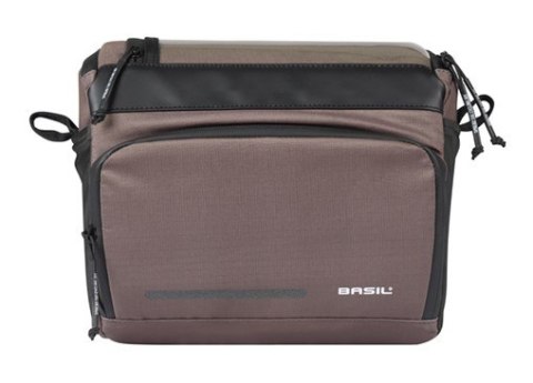 Torba na kierownicę BASIL MOVE HANDLEBAR BAG, KF z adapterem do mocowania, 7-8L, wodoodporna, Brown (NEW)