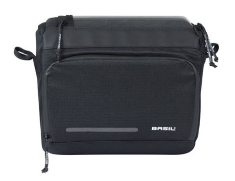 Torba na kierownicę BASIL MOVE HANDLEBAR BAG, KF z adapterem do mocowania, 7-8L, wodoodporna, Czarna (NEW)