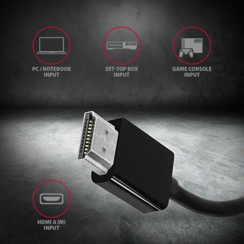 Axagon RVH-VGN adapter kablowy 0,15 m HDMI Typu A (Standard) VGA (D-Sub) Czarny