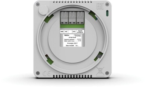 Przewodowy regulator pokojowy czarny R-10S PLUS Tech Sterowniki