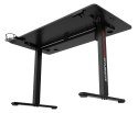 Biurko gamingowe SHADOW GAMER elektryczne 1.0 czarne 120 cm