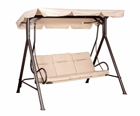 Huśtawka ogrodowa TARA ciemny brąz PREMIUM