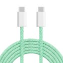 Kabel USB typu C - USB typu C 100 W 1 m zielony Kruger&Matz Basic