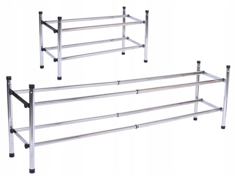 Regał półka na buty Lena metalowa 1 moduł chrom
