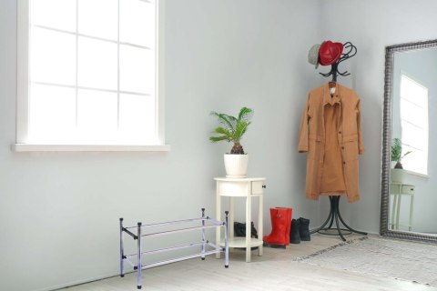 Regał półka na buty Lena metalowa 1 moduł chrom