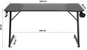 Biurko gamingowe SHADOW GAMER 1.0 140 cm podkładka