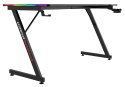 Biurko gamingowe SHADOW GAMER 2.0 140 cm LED RGB podkładka