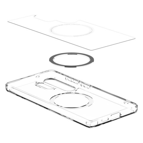 Spigen Ultra Hybrid Mag MagSafe - Etui do Samsung Galaxy S25 Ultra (Clear / White)