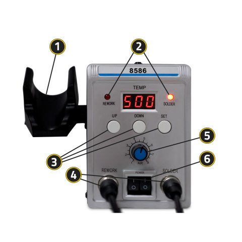 Stacja lutownicza 700W HM-29 Humberg