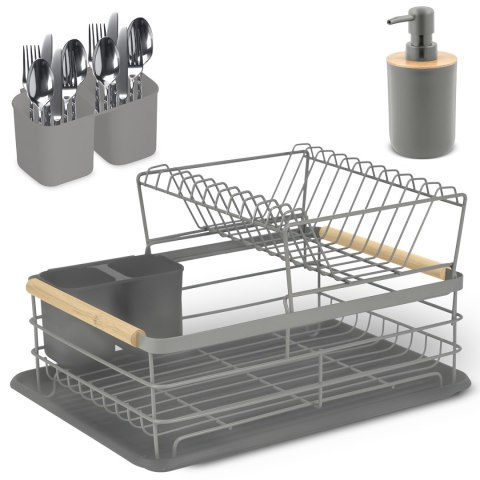 Suszarka do naczyń dwupoziomowa MS-601 Massido szara