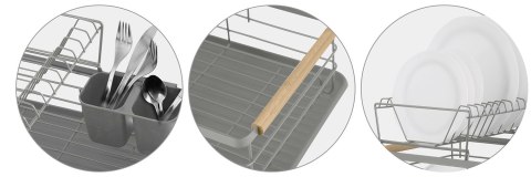 Suszarka do naczyń dwupoziomowa MS-601 Massido szara