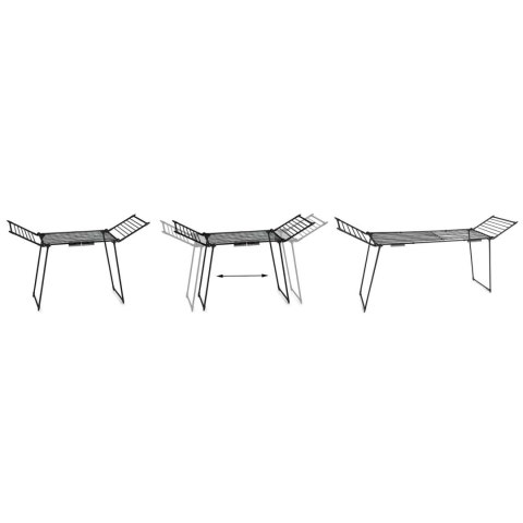 Suszarka na pranie stojąca rozkładana Lydia 27 mb czarna