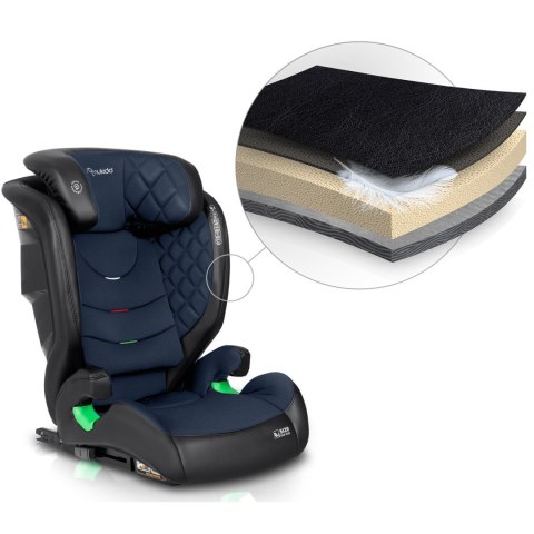 Fotelik samochodowy Nukido Louis czarno-granatowy 15-36 kg ISOFIX