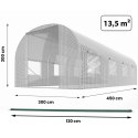 Tunel ogrodowy 3 x 4,5 m (13,5m2) biały Plonos