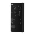 Zestaw ochronny BASEUS Synthetic Fiber iPhone 14 Pro (czarne)