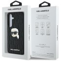 Karl Lagerfeld Leather Monogram Pin Logo Karl Head - Etui Samsung Galaxy S25 (czarny)