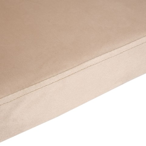 Krzesło welurowe plecione COFTON BLACK VELVET beżowe