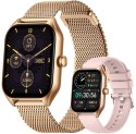 Smartwatch Damski Rubicon RNCF03-5 Różowe złoto Bransoleta + Pasek