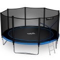 Trampolina ogrodowa 13ft/404cm z siatką zewnętrzną i drabinką Neo-Sport