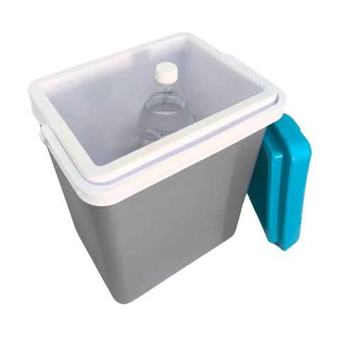 Lodówka turystyczna 15L KAMAI EDA na wkłady mrożące, niebieska z białą rączką