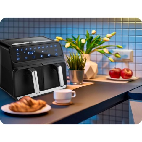Frytkownica beztłuszczowa Air fryer BD-653 czarno-srebrna