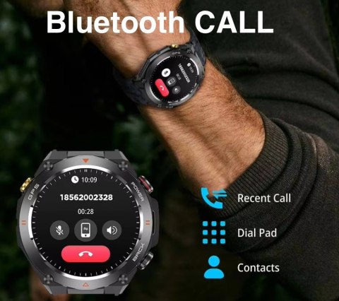 Smartwatch Męski Rubicon RNCF37-1 GPS BLACK