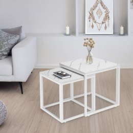 Stoliki kawowe BIAŁY PRAVEN BIAŁY MARMUR