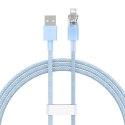 Kabel szybko ładujący Baseus Explorer USB do Lightning 2.4A 1M (niebieski)