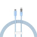 Kabel szybko ładujący Baseus USB-C do Lightning Explorer Series 1m, 20W (niebieski)