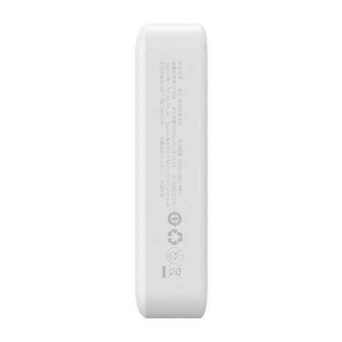 Powerbank magnetyczny Baseus Magnetic Mini 20000mAh, USB-C 20W MagSafe (biały)