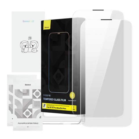 Szkło hartowane BASEUS Corning do iPhone 13 Pro Max/14 Plus filtr pyłu
