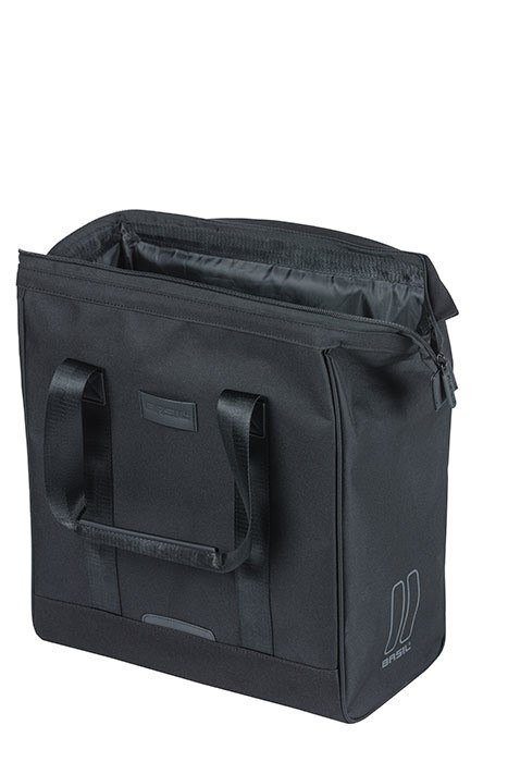 Sakwa pojedyncza BASIL GRAND BICYCLE SHOPPER 23L, Hook On System, black (WYPRZEDAŻ -50%)