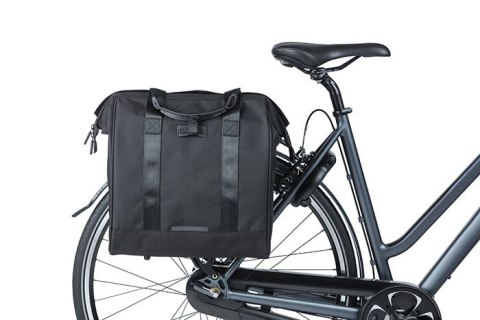 Sakwa pojedyncza BASIL GRAND BICYCLE SHOPPER 23L, Hook On System, black (WYPRZEDAŻ -50%)