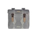Sakwa podwójna BASIL ELEGANCE DOUBLE PANNIER BAG 40-49 Universal Bridge System, wodoodporna chateau taupe (NEW)