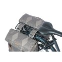 Sakwa podwójna BASIL ELEGANCE DOUBLE PANNIER BAG 40-49 Universal Bridge System, wodoodporna chateau taupe (NEW)