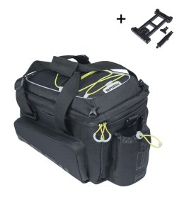 Torba na bagażnik BASIL MILES TRUNKBAG XL PRO MIK 9-36L, MIK System 2.0 (ready to go), 100% wodoodporna black lime (NEW)