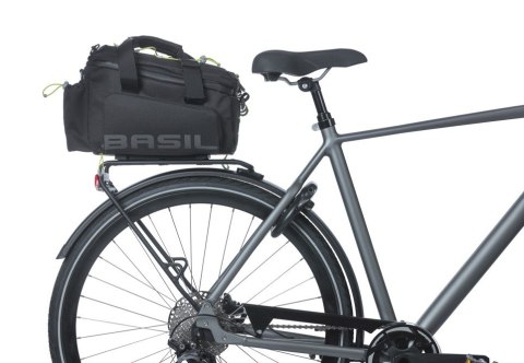 Torba na bagażnik BASIL MILES TRUNKBAG XL PRO MIK 9-36L, MIK System 2.0 (ready to go), 100% wodoodporna black lime (NEW)