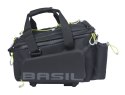 Torba na bagażnik BASIL MILES TRUNKBAG XL PRO MIK 9-36L, MIK System 2.0 (ready to go), 100% wodoodporna black lime (NEW)