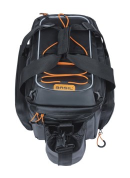 Torba na bagażnik BASIL MILES TARPAULIN TRUNKBAG XL PRO MIK 9-36L, MIK System (ready to go), 100% wodoodporna black orange (NEW)