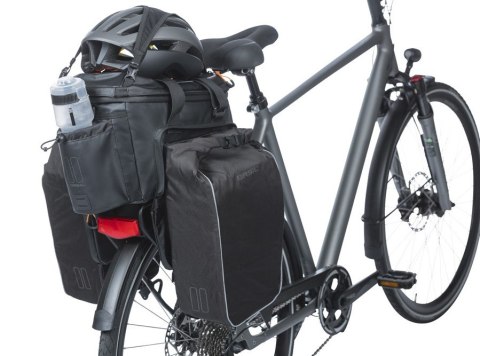 Torba na bagażnik BASIL MILES TARPAULIN TRUNKBAG XL PRO MIK 9-36L, MIK System (ready to go), 100% wodoodporna black orange (NEW)