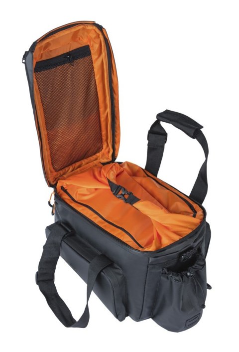 Torba na bagażnik BASIL MILES TARPAULIN TRUNKBAG XL PRO MIK 9-36L, MIK System (ready to go), 100% wodoodporna black orange (NEW)